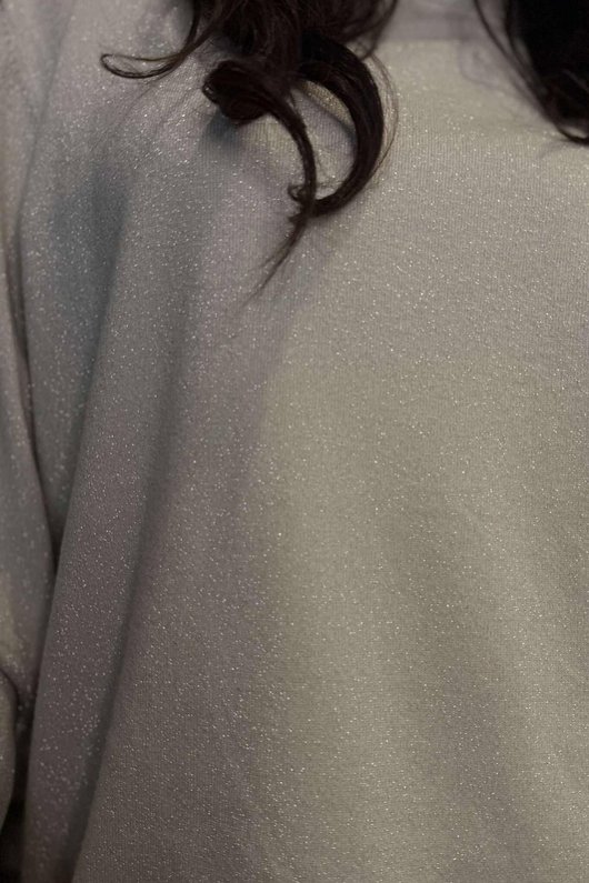 Claudia Soft Stretch Sparkle Skim Knit Stone